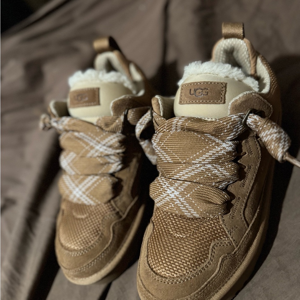 UGG Tan Sneakers with Cream Accents